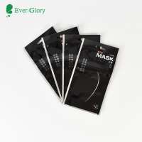 Hot sale matte pouch hair mask packaging,face film aluminum foil mask bag for men