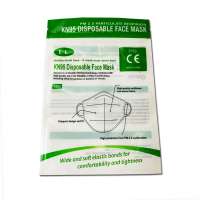 In stock wholesale KN95 disposable face mask packaging zipper plastic bag